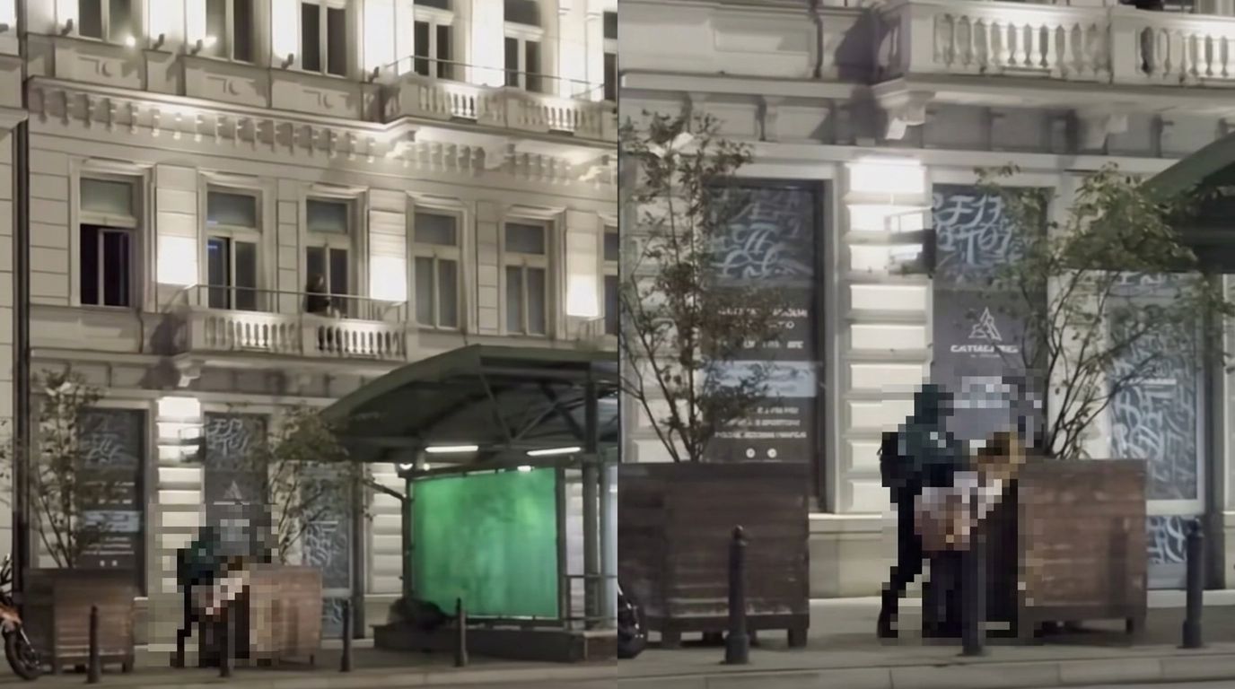 Uprawiali seks na ulicy. Policja szuka pary, która nieobyczajnie zachowywała się przed Dworcem Centralnym