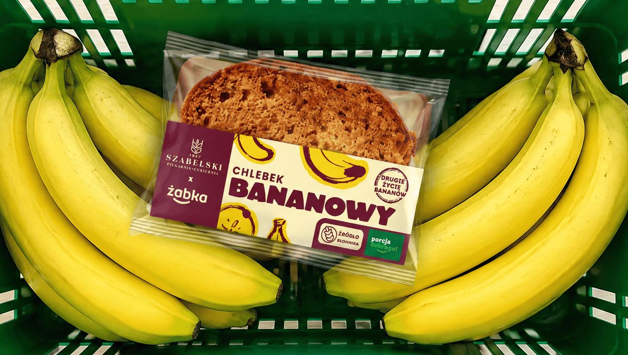 Żabka nie marnuje żywności. W sklepach pojawiły się chlebki bananowe