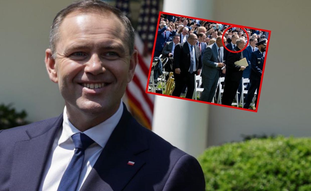 Nawrocki w Białym Domu. Dziennikarz pokazał, gdzie siedział