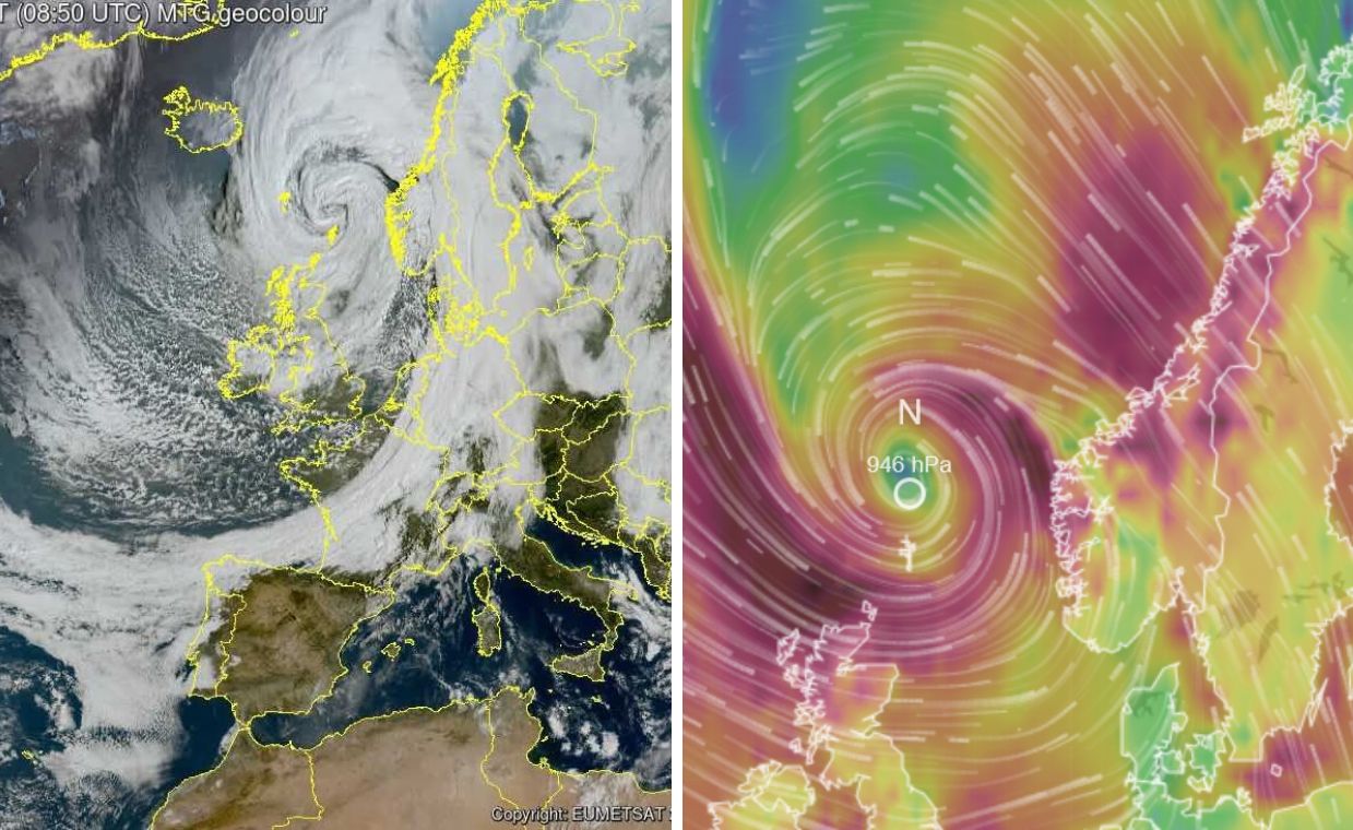 Sztorm Amy paraliżuje Skandynawię. Chaos w transporcie i brak prądu