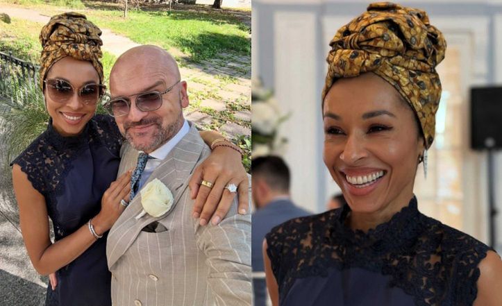 Omenaa Mensah i Rafał Brzoska balują na weselu przyjaciół. Ładnie się WYSTROILI?