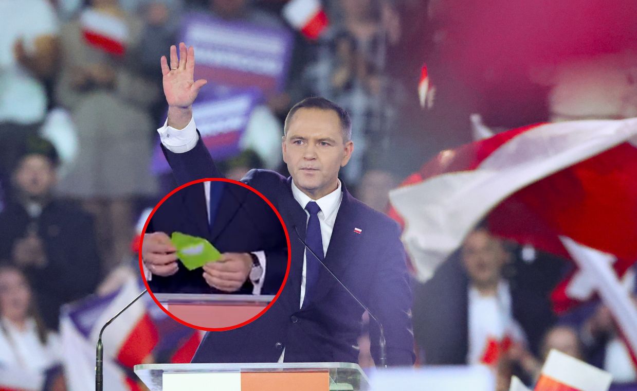 Nagle Nawrocki sięgnął po kopertę. "Szczególny upominek"