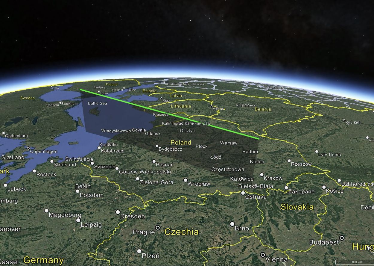 Chińska rakieta przeleciała nad Polską. Zarejestrowała to sieć Skytinel
