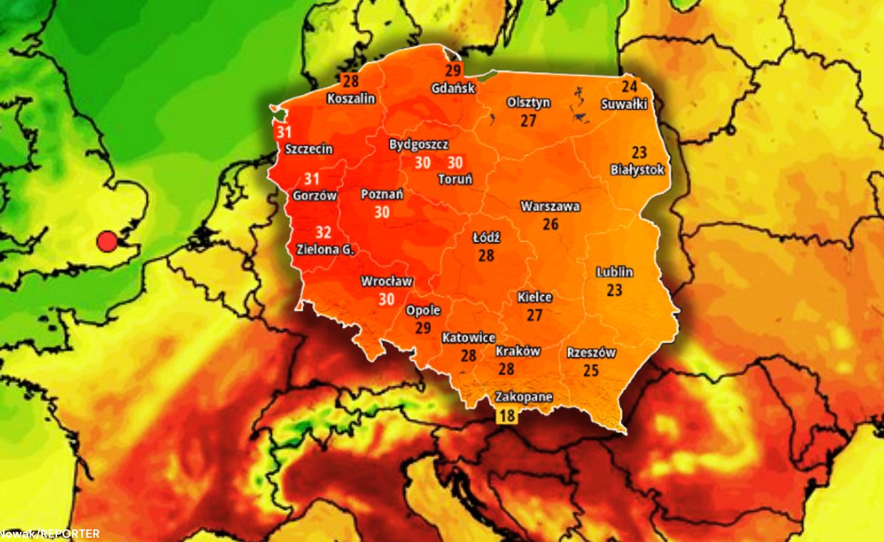 Wybuch gorąca z dnia na dzień. Wiadomo, kiedy żar wleje się do Polski