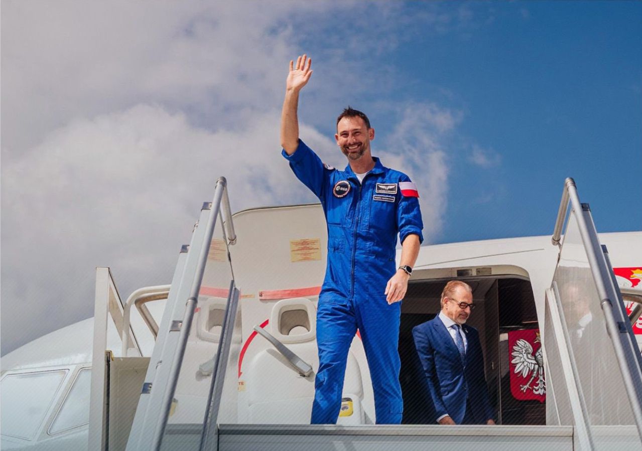 Uznański-Wiśniewski w Polsce. "Myślę, iż to jest nasza przyszłość"