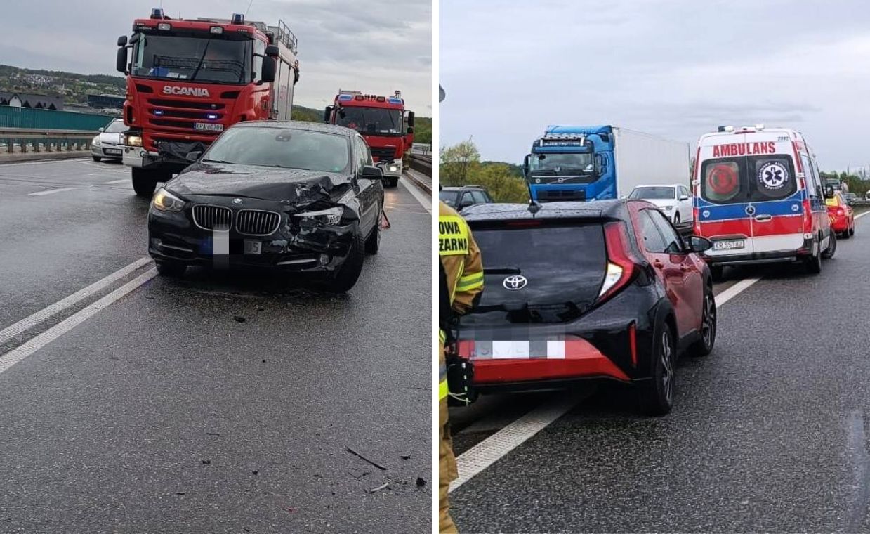 Karambol na A4. Ranni matka z dzieckiem