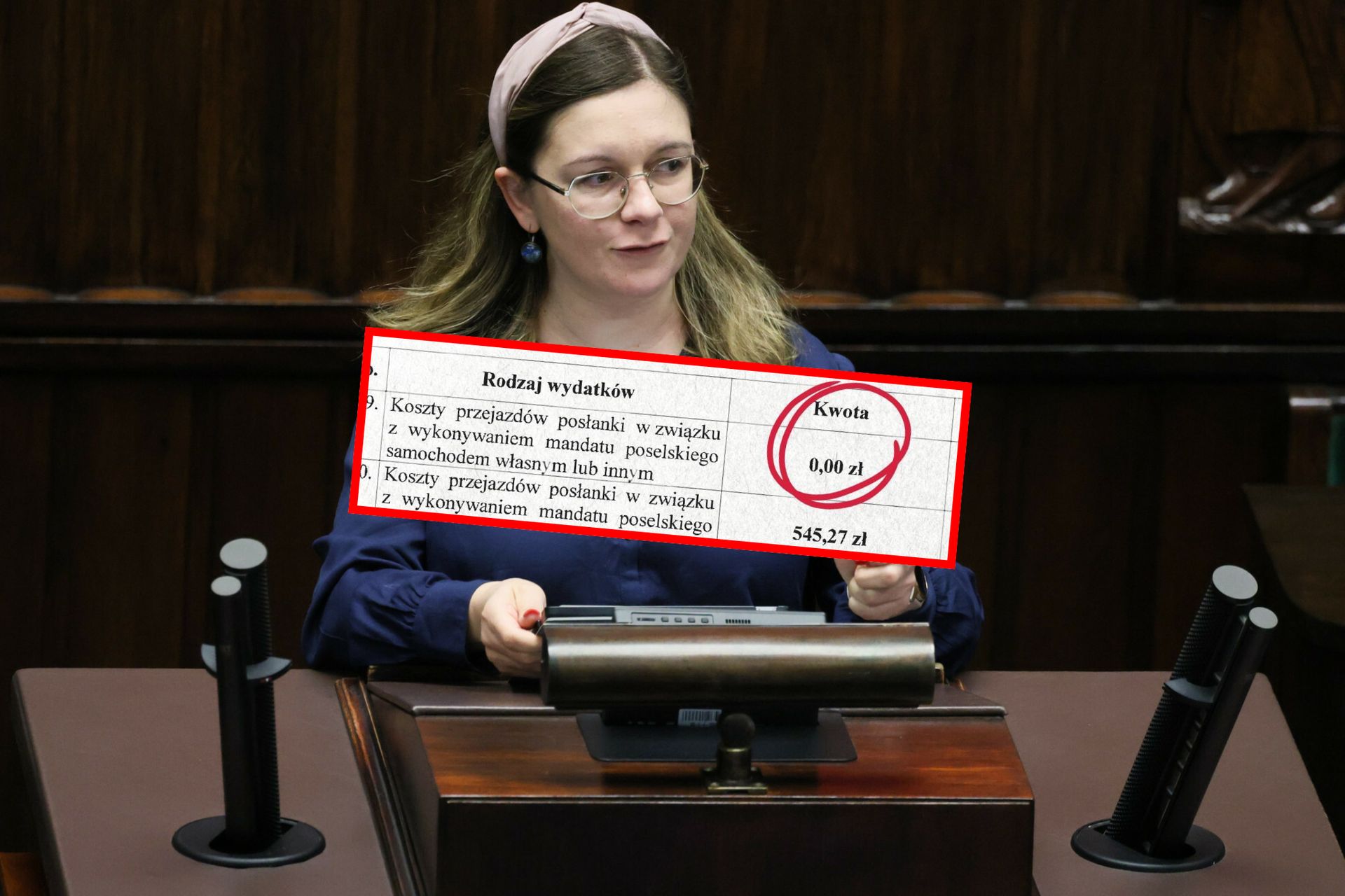 Poseł KO drwił z niej w Sejmie. Teraz pokazała kwotę: 0 zł