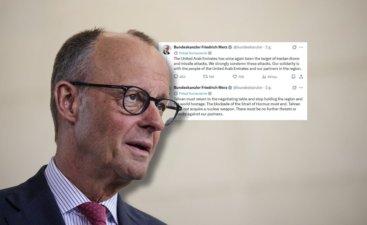 Merz grzmi po ataku Iranu na ZEA. "Żadnych dalszych gróźb"