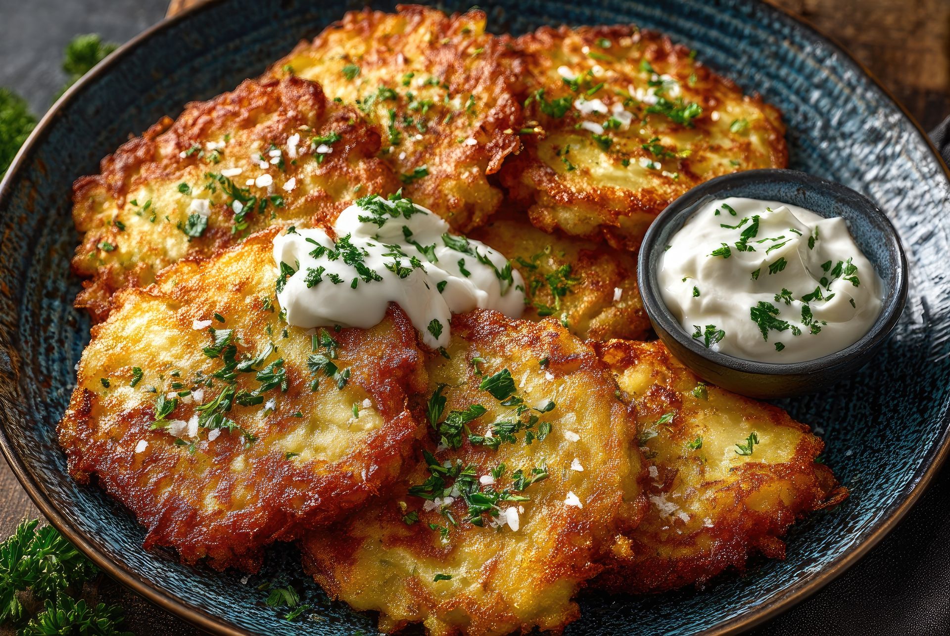 Zastąpią tradycyjne placki ziemniaczane. Z tym dodatkiem są idealnie chrupiące i znacznie delikatniejsze
