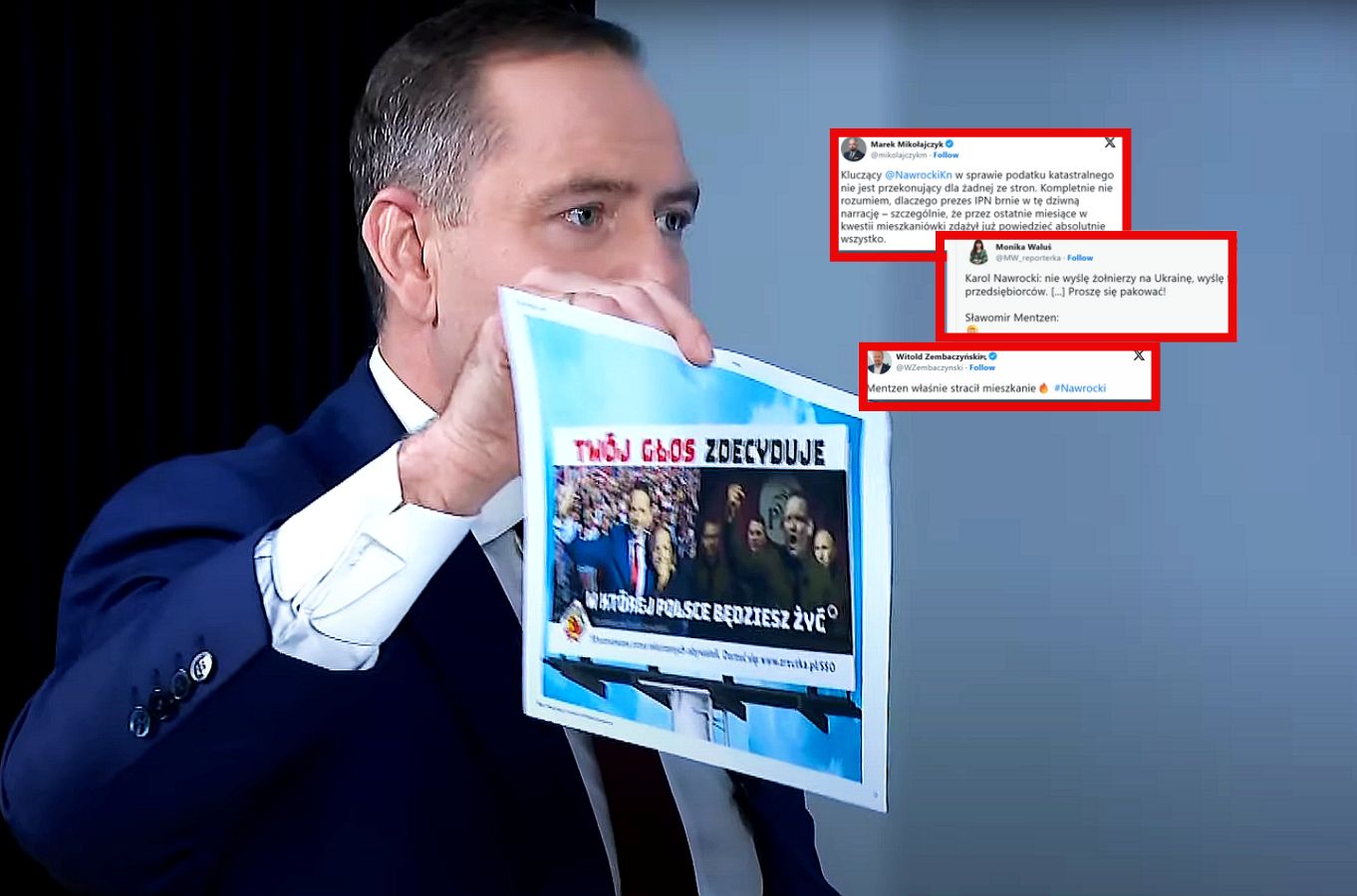 Nawrocki u Mentzena. Internet komentuje