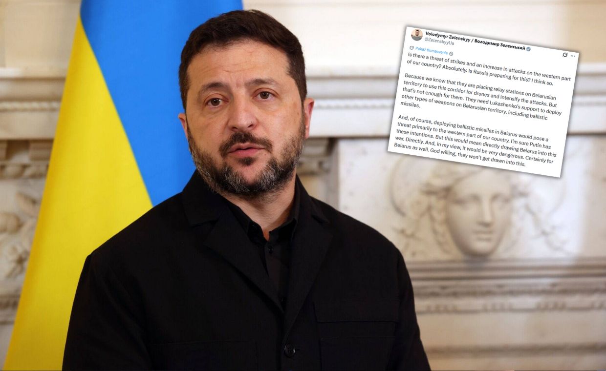 "Daj Boże". Zełenski ostrzega przed atakiem z Białorusi