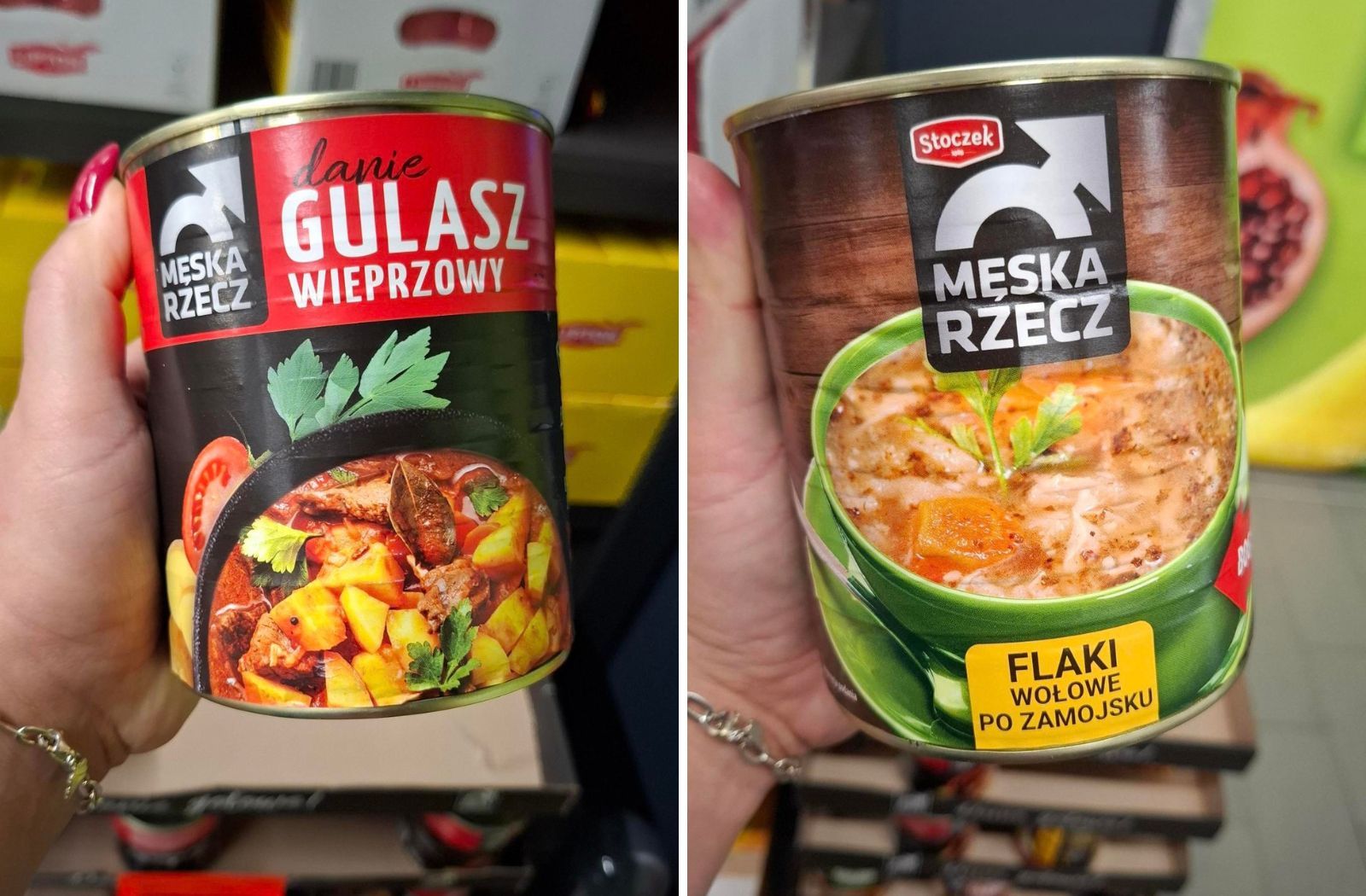 Te puszki znalazłam na palecie w Aldi. Dwa składniki na etykiecie niepokoją