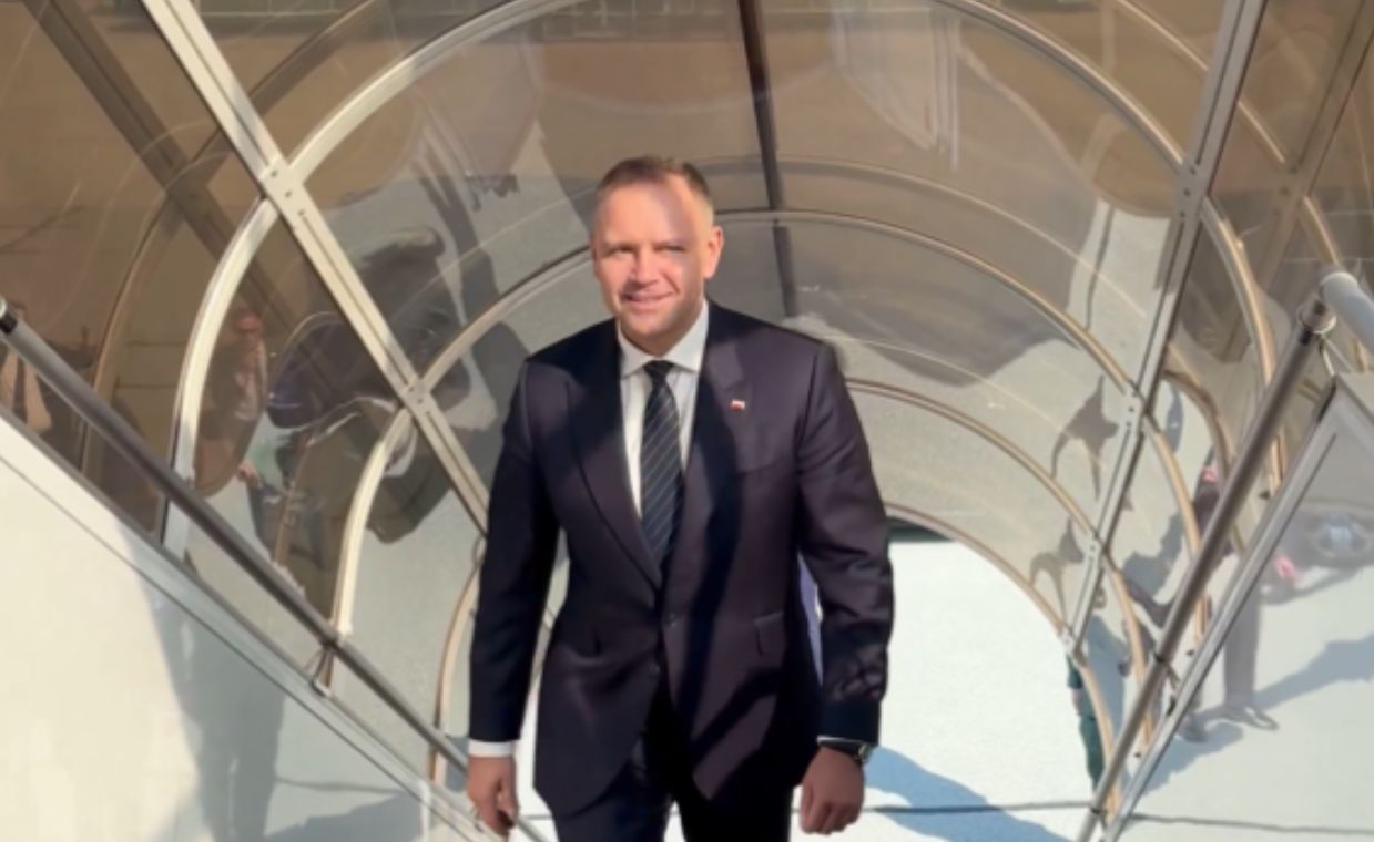 Nawrocki w drodze do USA. Pokazali nagranie