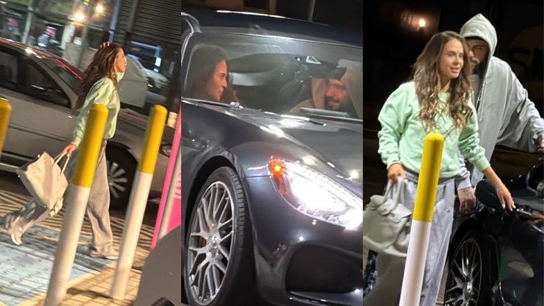 TYLKO NA PUDELKU: "Przyłapani" na stacji paliw Blanka i Malik Montana pożerają się wzrokiem w mercedesie za ponad PÓŁ MILIONA