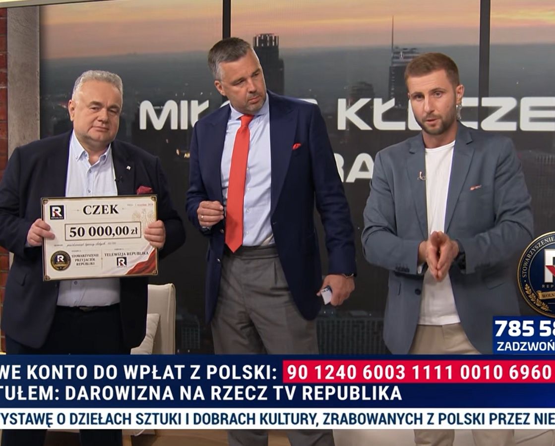 Republika dumna z filmiku AI o Zondacrypto. Chwali się grą o Kłeczku i przelewem ze stowarzyszenia