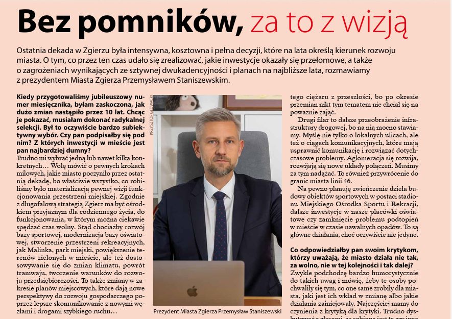 Tak wygląda "prasa" samorządowa. Z prezydentem miasta rozmawiała jego rzeczniczka