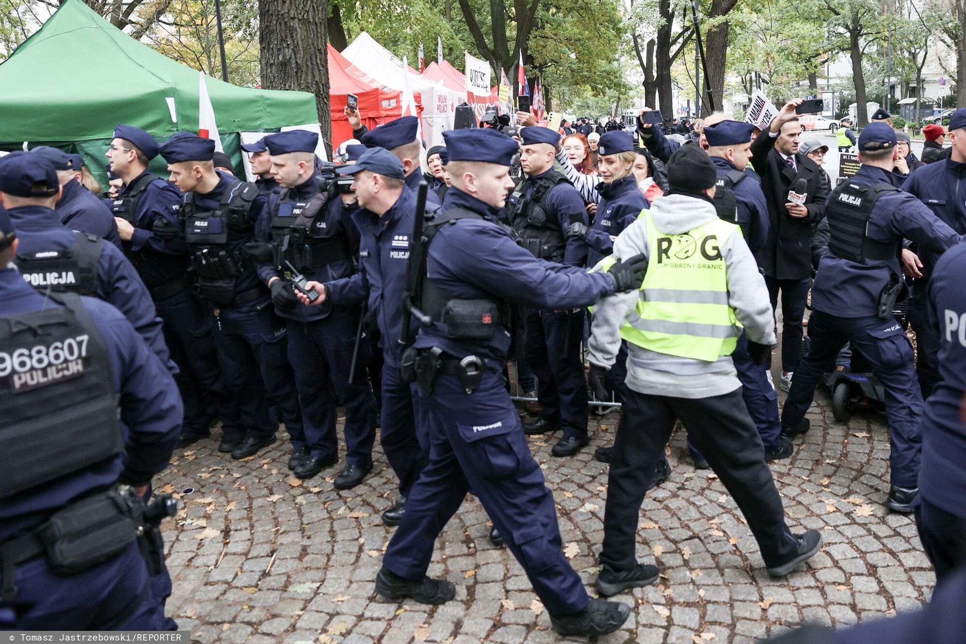 Zatrzymanie Piotra W. przed TK. Jest zażalenie na działanie policji