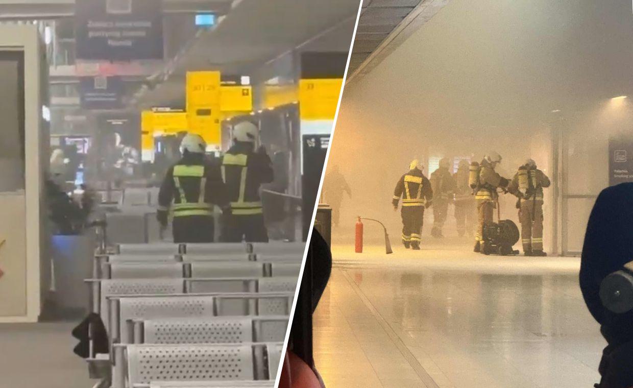 Dym na Lotnisku Chopina. Ewakuowano terminal