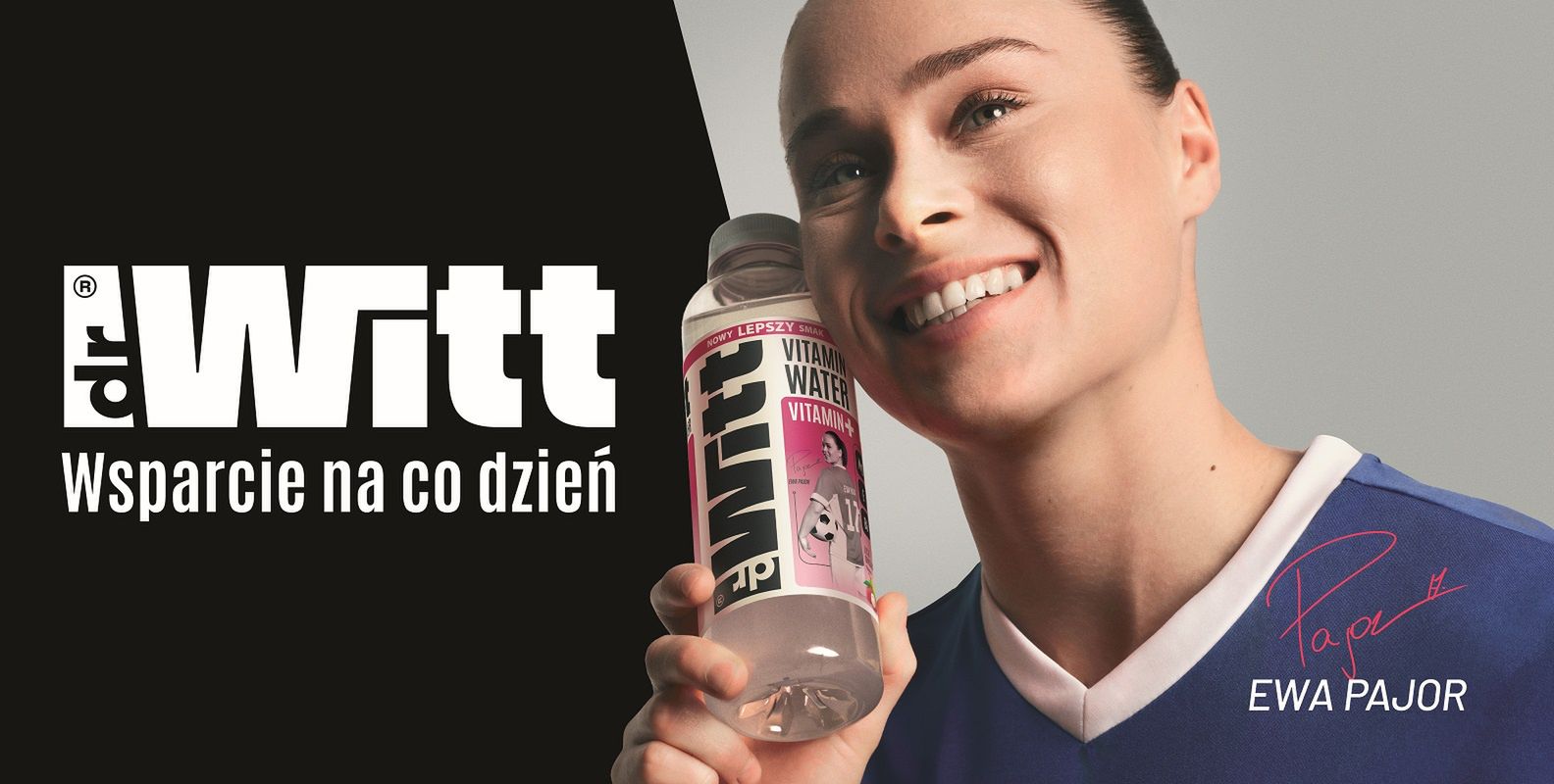 Ewa Pajor jako ambasadorka DrWitt zachęca do aktywnego stylu życia