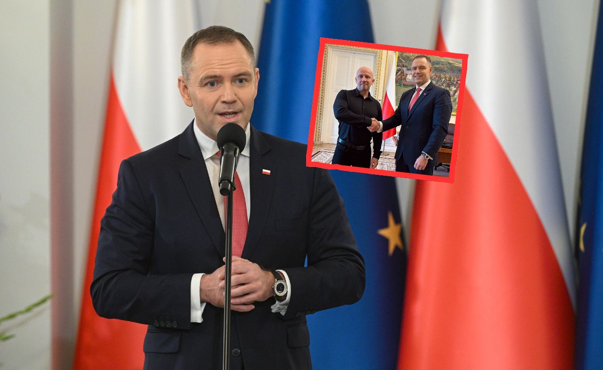 Zaskakujący gość u Nawrockiego. Wrzucił zdjęcie z prezydentem