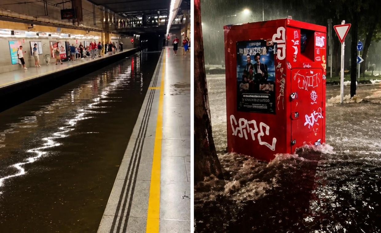 Walencja pod wodą. Tak wygląda metro po przejściu nawałnicy