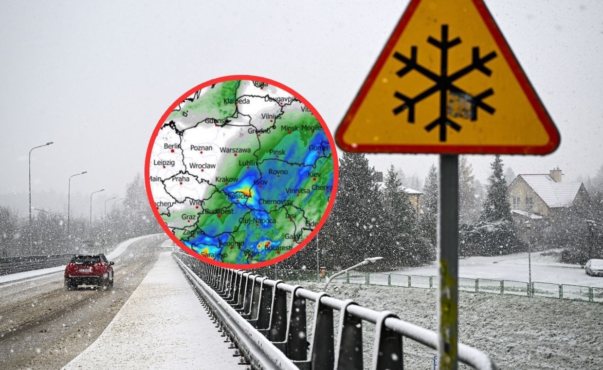 Pogoda na weekend. Śnieg na wschodzie i południu, w nocy mróz