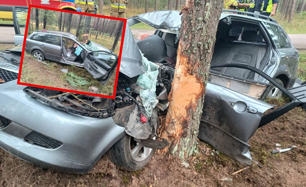 Fatalny wypadek na Pomorzu. LPR zabrał dwie osoby. Ranna 5-latka