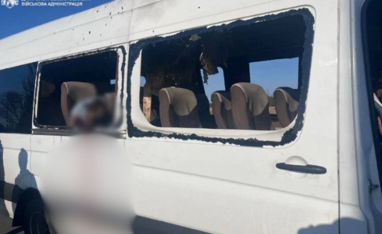 Rosyjski dron uderzył w autobus. Kijów ujawnia bilans ofiar