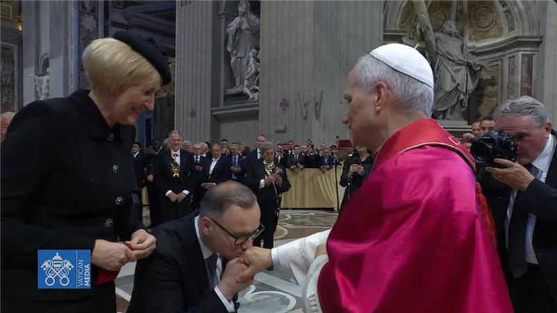Inauguracja pontyfikatu Leona XIV. Para prezydencka spotkała się z papieżem