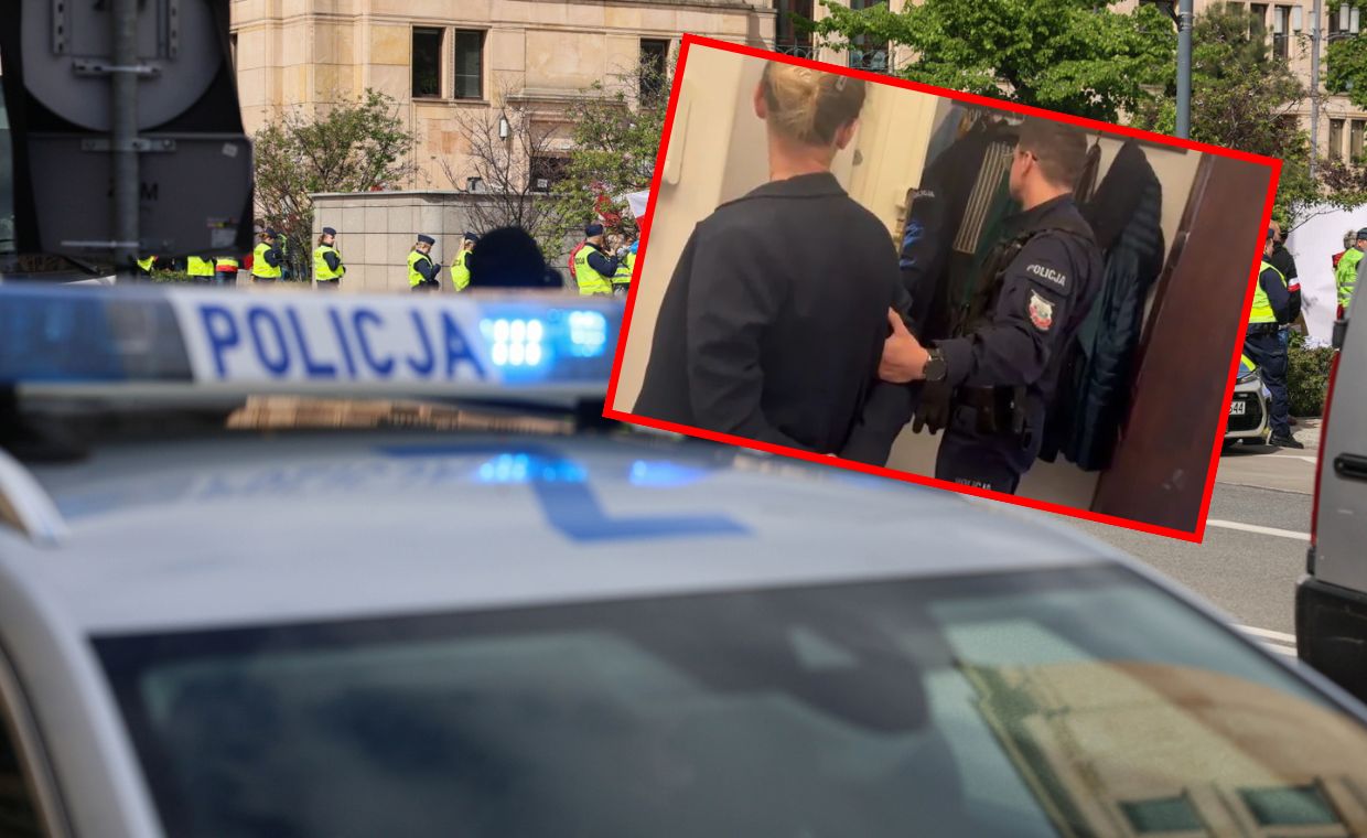 Policja wydaje nowy komunikat ws. wejścia do Sakiewicza