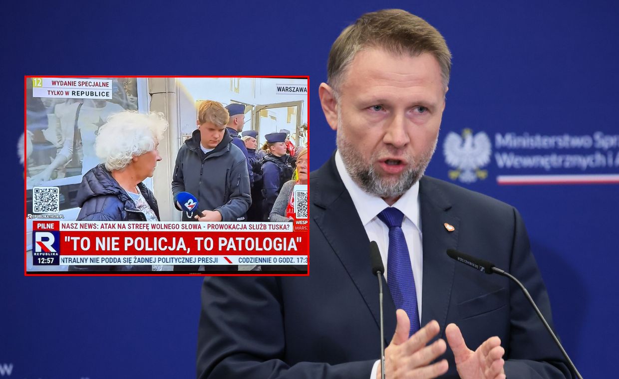 Kierwiński uderza w TV Republikę. "Wulgarnie obraża policjantów"