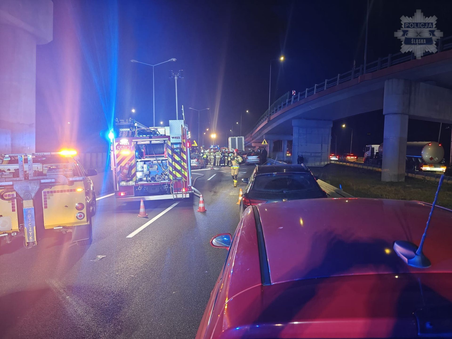 Karambol na Śląsku. Wielu poszkodowanych