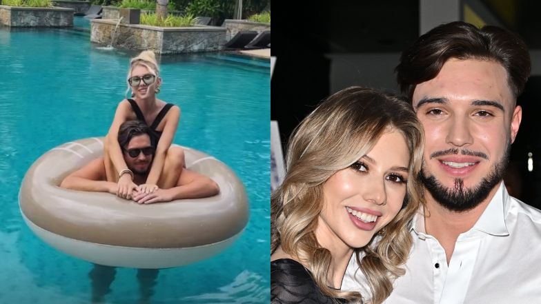 Leon Myszkowski dokazuje z narzeczoną w basenie na Seszelach. Urocza z nich para? (FOTO)