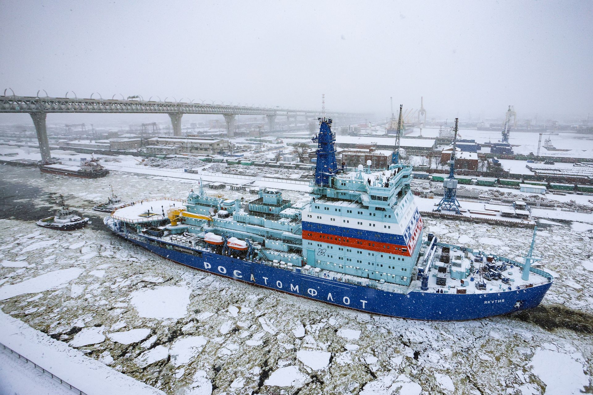 Rosyjski lodołamacz atomowy na Bałtyku. Zapuścił się bardzo daleko