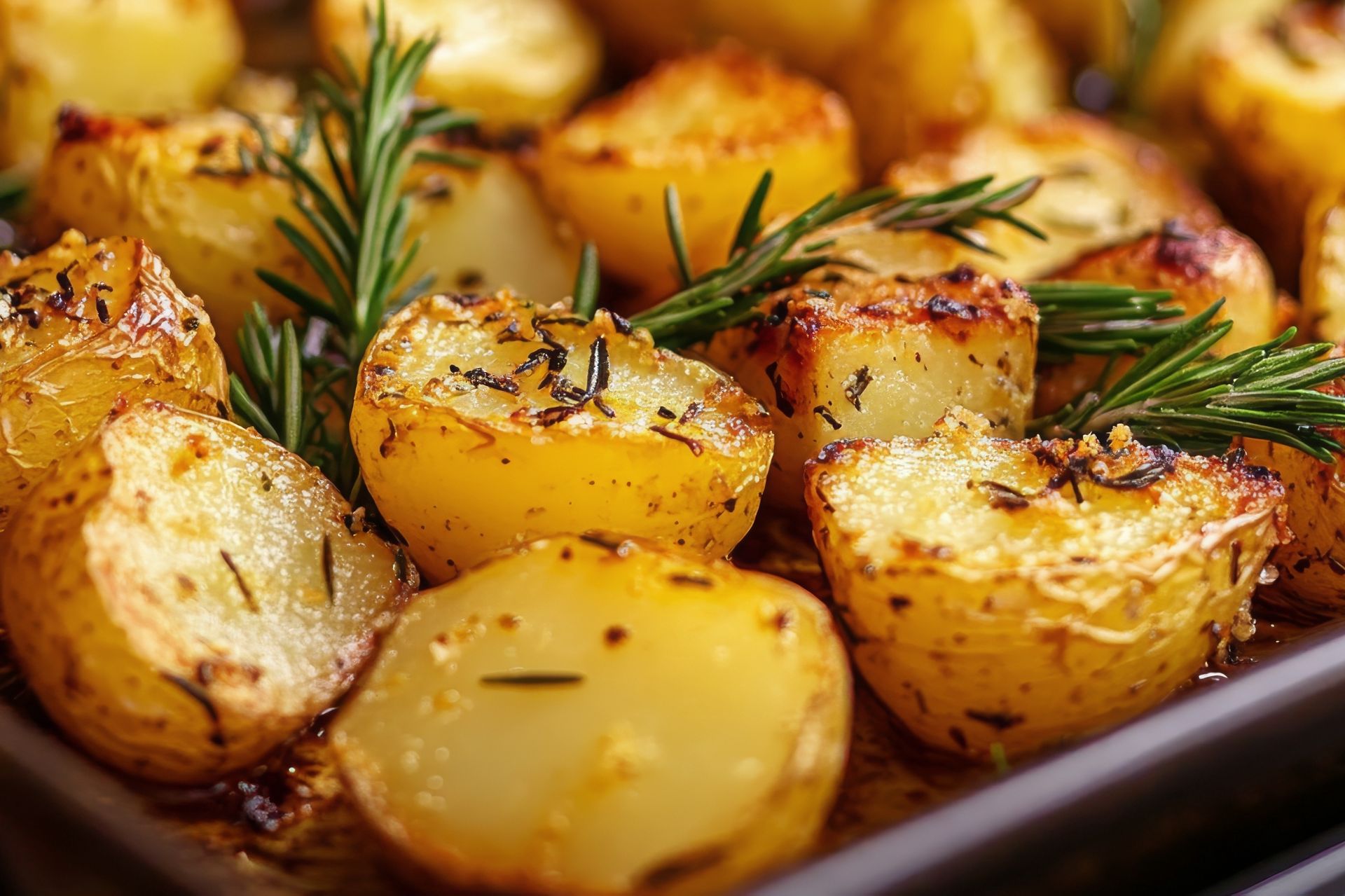 Obtaczam w niej ziemniaczki. Nie ma składnika, który nadawałby im większej chrupkości