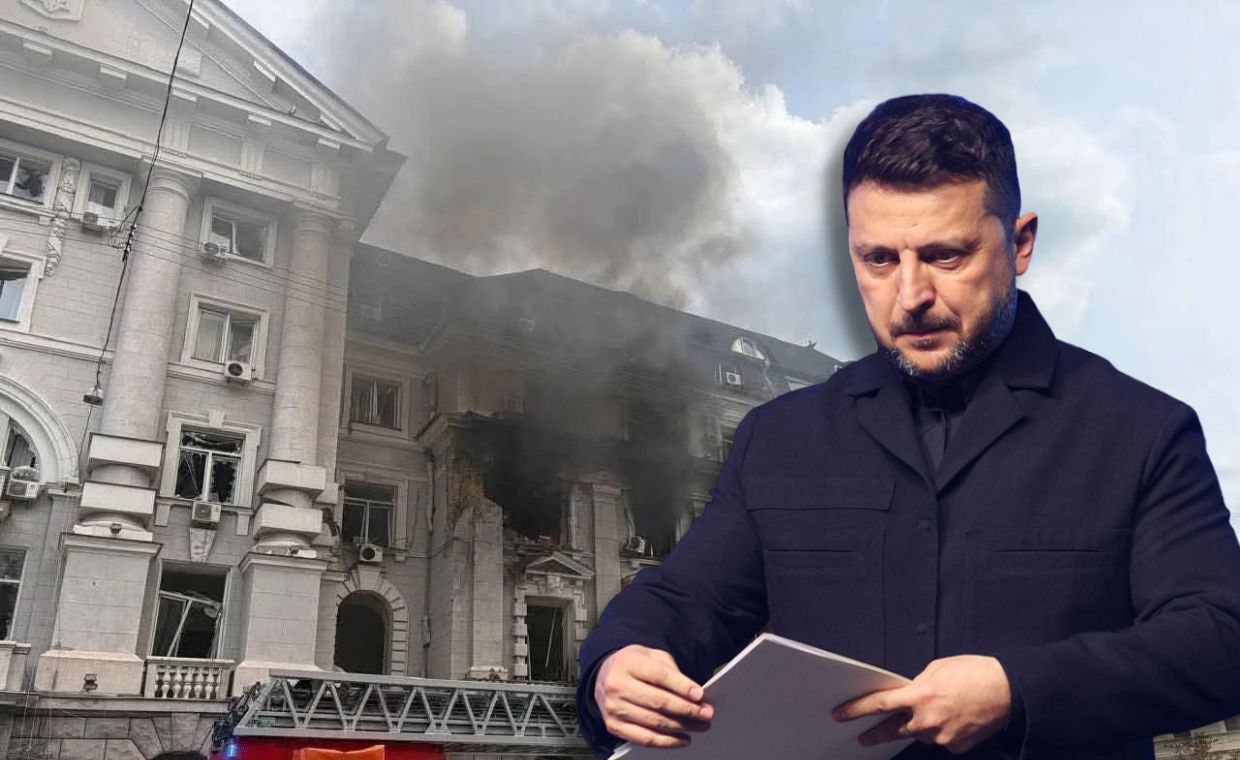 Atak w centrum Kijowa. Zełenski ujawnił plan odpowiedzi