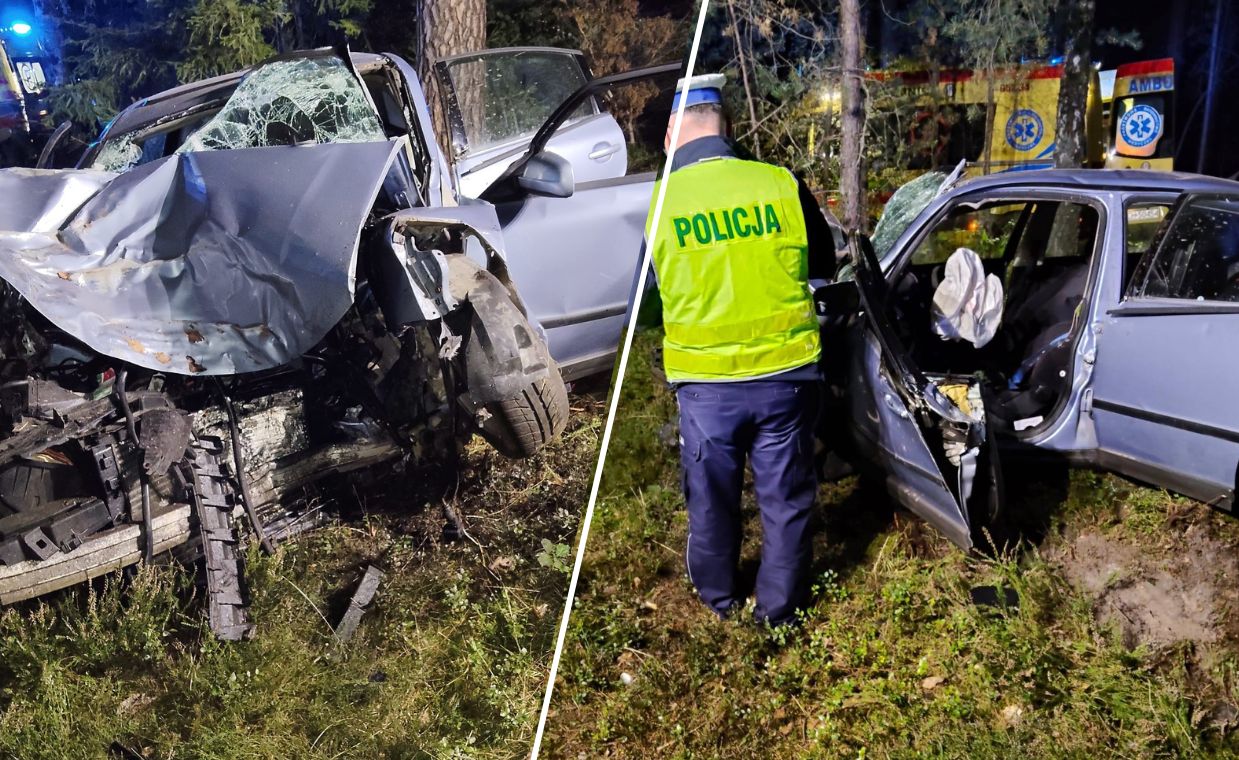 Koszmarny wypadek na Pomorzu. Z auta kilka zostało