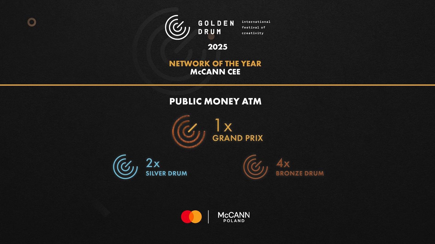 McCann Poland z Grand Prix i sześcioma statuetkami na Golden Drum 2025
