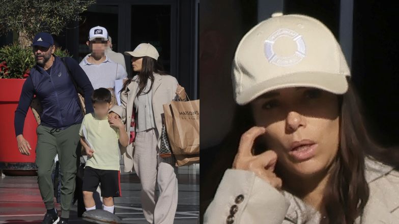 Pozbawiona makijażu Eva Longoria wybrała się na rodzinne zakupy (ZDJĘCIA)