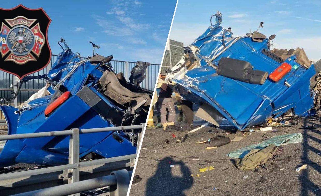 Koszmarny wypadek na A4. Z tira nic nie zostało