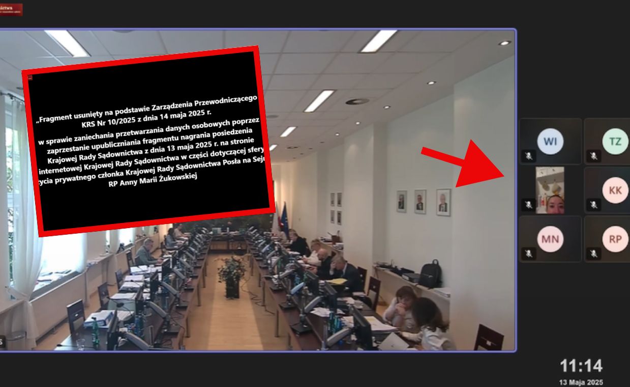 Posiedzenie KRS. Żukowska połączyła się z łazienki
