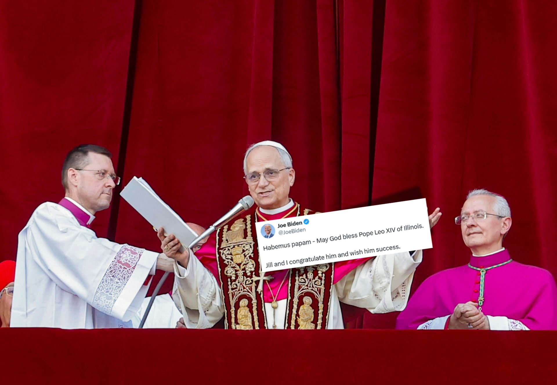 "Habemus papam z Illinois". Biden gratuluje Leonowi XIV