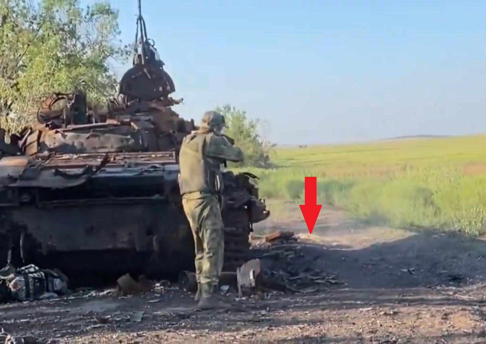 Rosjanin strzelił do miny przeciwpancernej. To nie mogło się udać