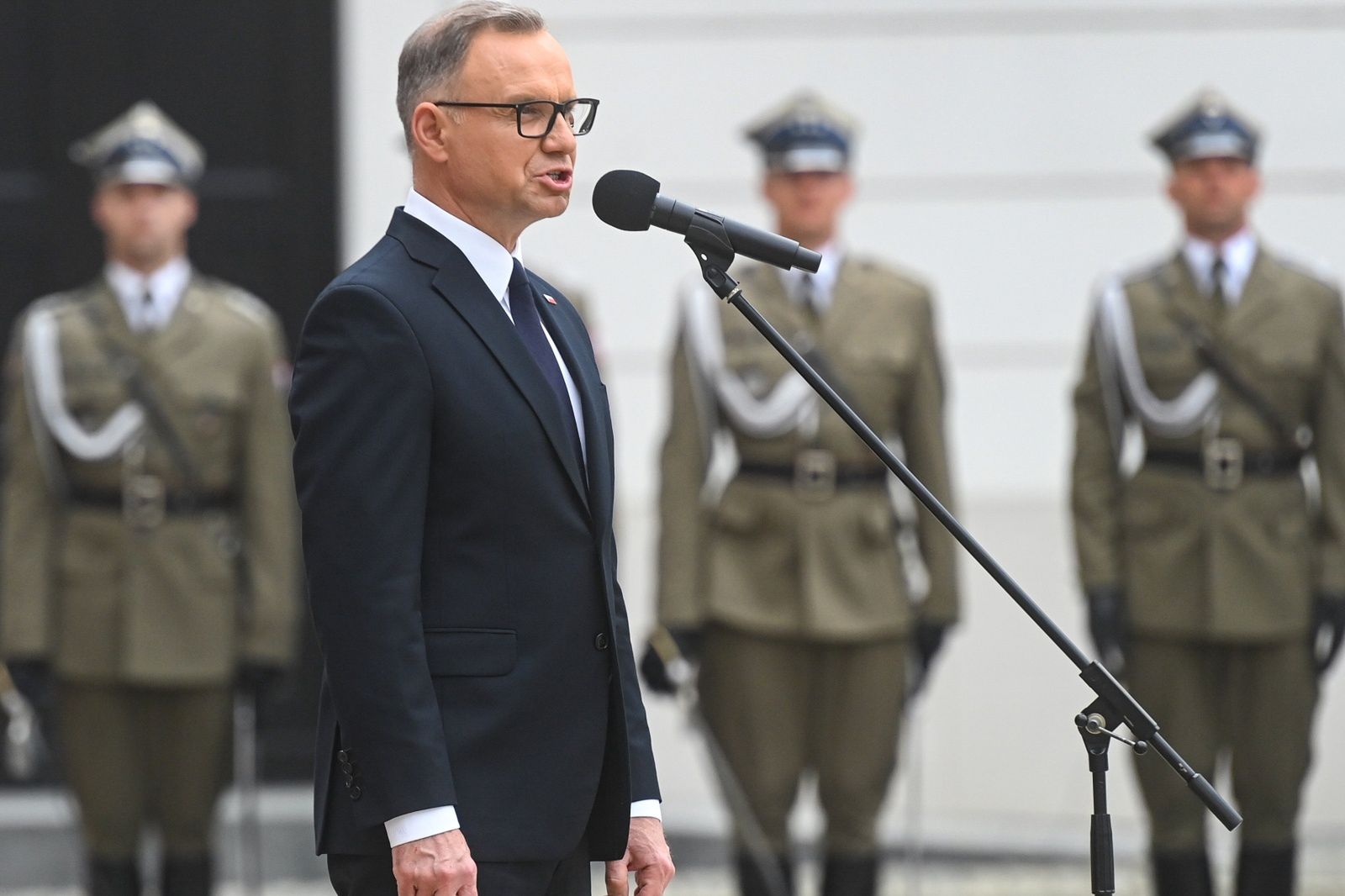 Awaria na pożegnaniu Dudy. Prezydent od razu skomentował