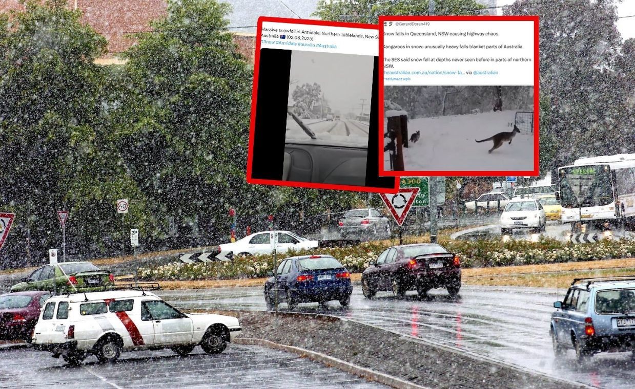 Australia na biało. Największe opady śniegu od dekad