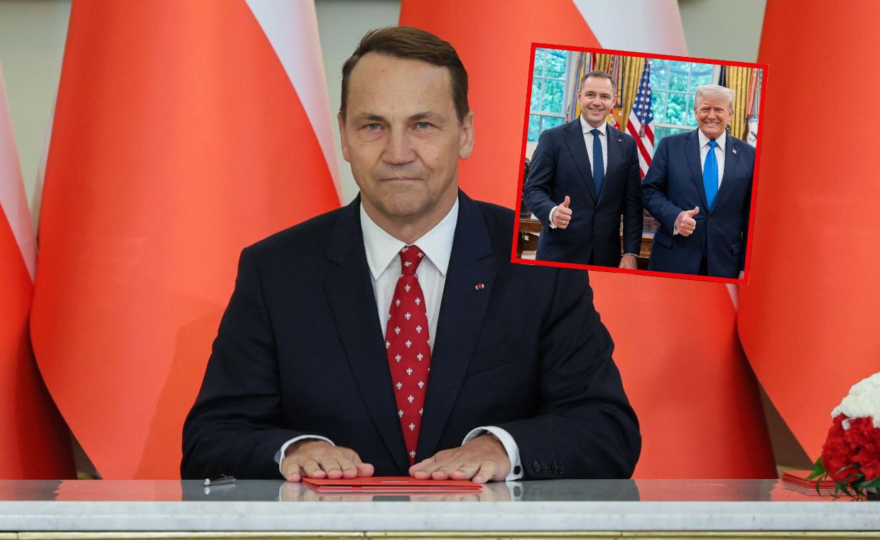Trump poparł Nawrockiego. Sikorski: to nietypowe