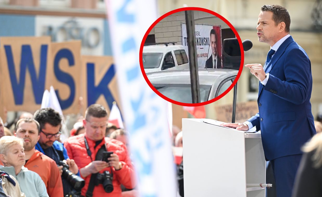 Burza po wiecu Gospodarza. Wiemy, kto tak zaparkował