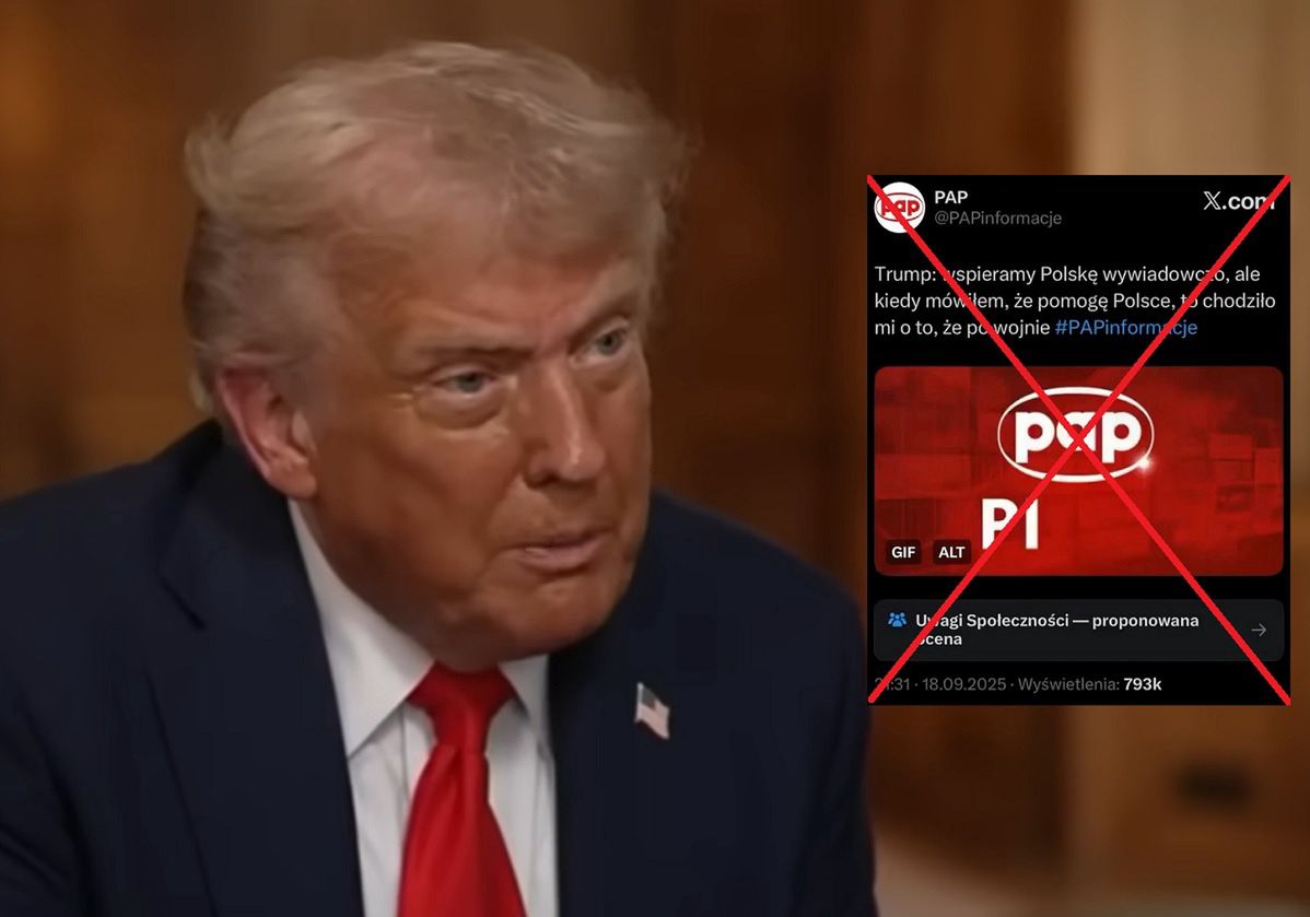 PAP oskarżana o dezinformację. Donald Trump nie wskazał Polski
