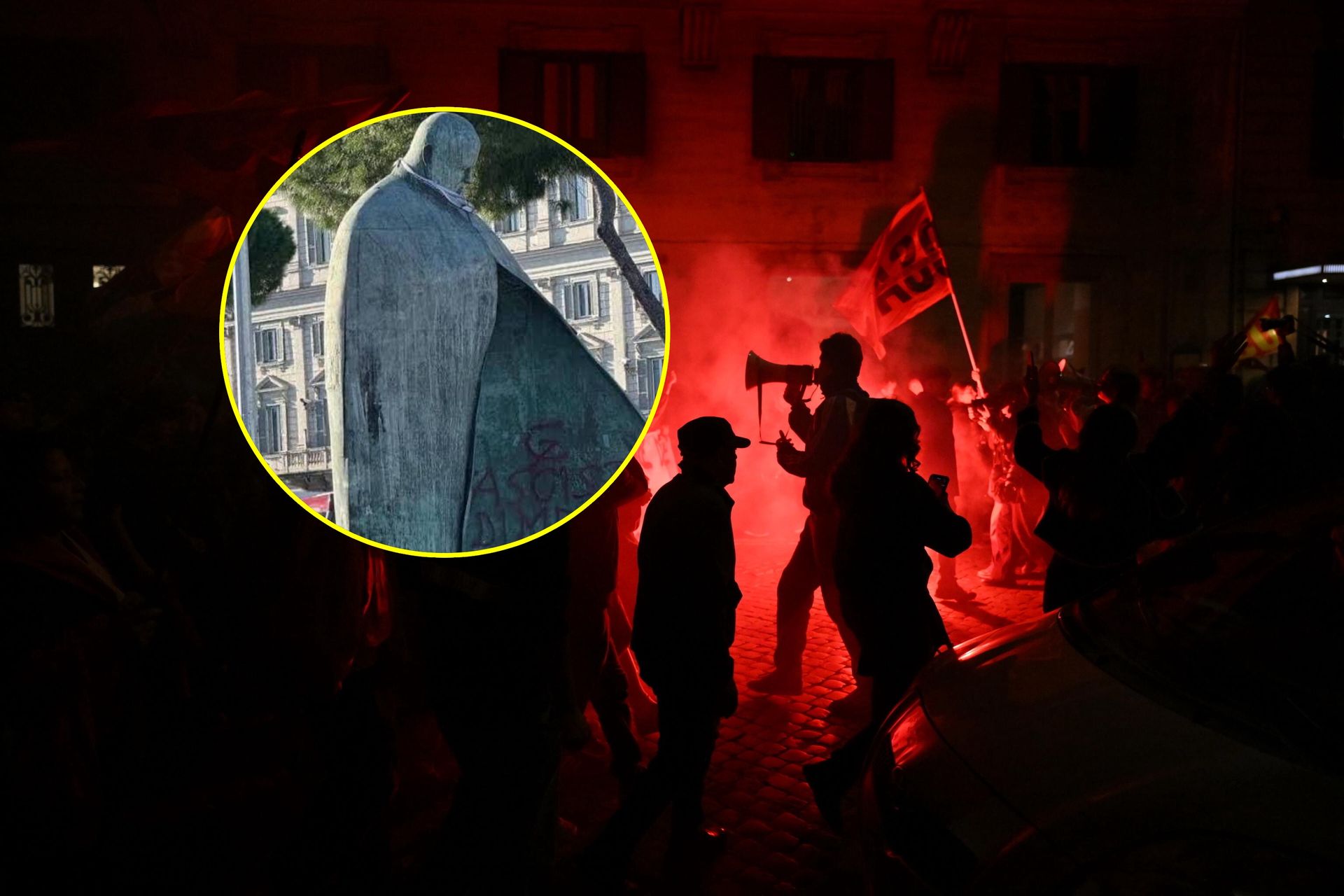 Zdewastowany pomnik św. Jana Pawła II. "Dość nienawiści"