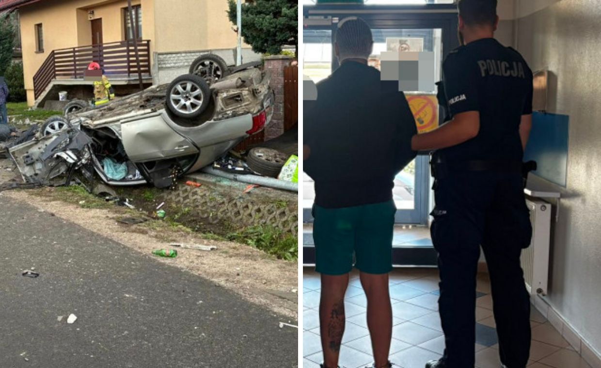 Pijany 23-latek wjechał w dom. Był pod wpływem narkotyków